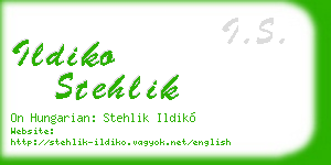 ildiko stehlik business card
